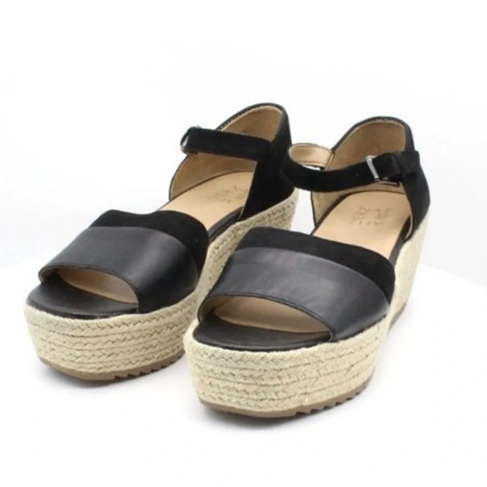Naturalizer Opal Black‎ Espadrilles Sandals Women's, Size 6M